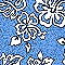 RANDOM FLORAL - ROYAL BLUE  (You Will Be Pleased with Our Hand-Tailored Custom-Fit Auto Seat Covers)