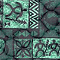 HSC TAPA - GREEN  (Looking for a Gift Idea? - Order Hawaiian Print Auto Seat Covers)